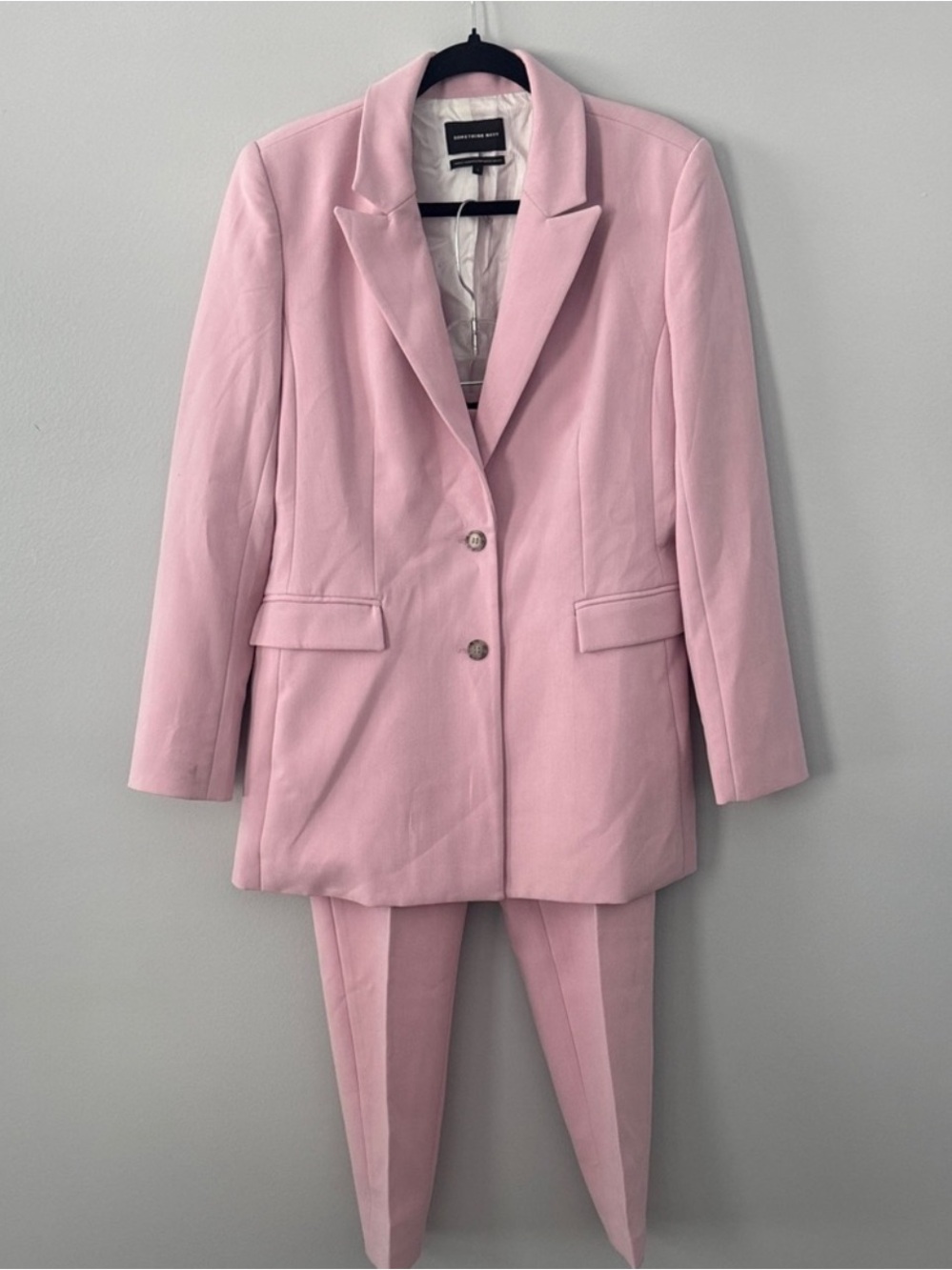 Something Navy Pant Suit Blazer Size Small Pants Size 4 Career Wear